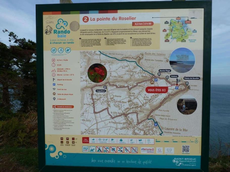Chaumiere Cotiere: Plage A 500M,A Deux Pas Du Gr34 Plérin Kültér fotó